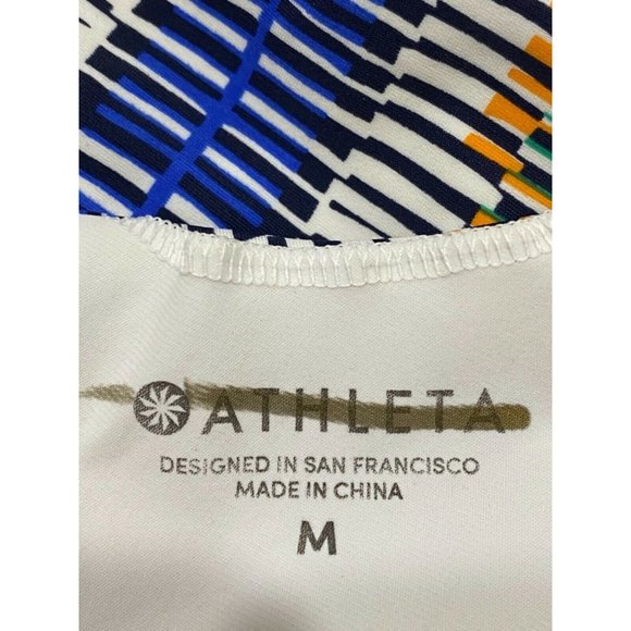 NWT ATHLETA Prismatic Scoop One Piece Swim Suit MEDIUM Multicolor - Picture 4 of 6